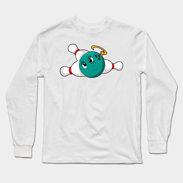 Bowling Bowling ball Bowling pin Long Sleeve T-Shirt by Markus Schnabel